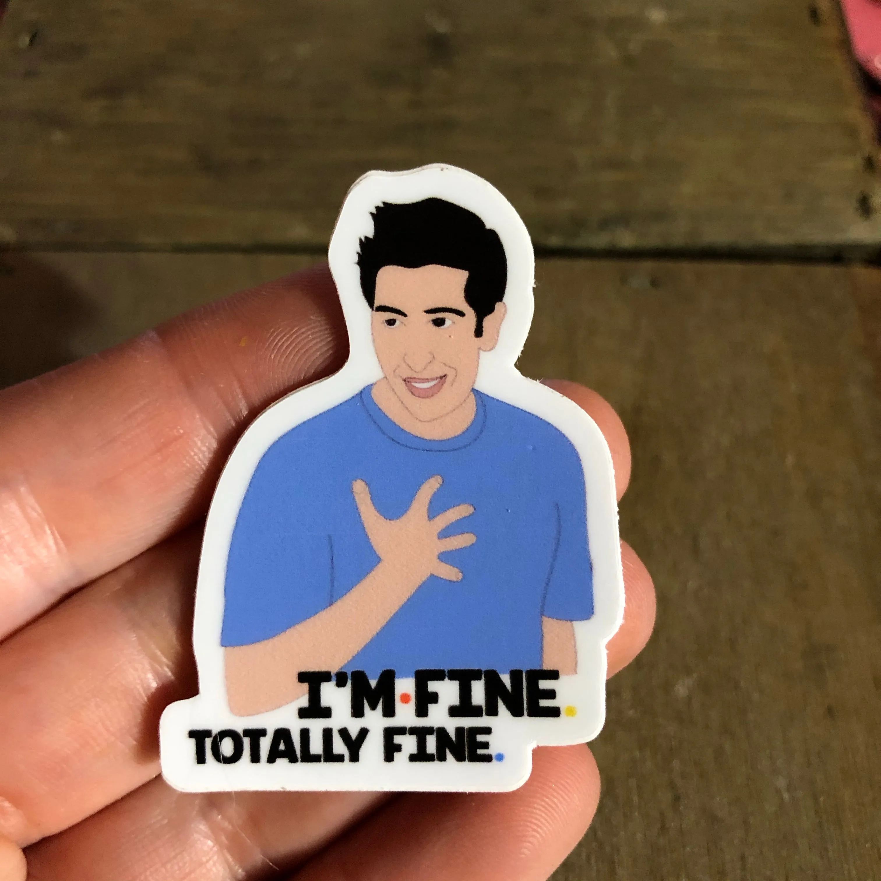 Ross Geller Friends Vinyl Sticker