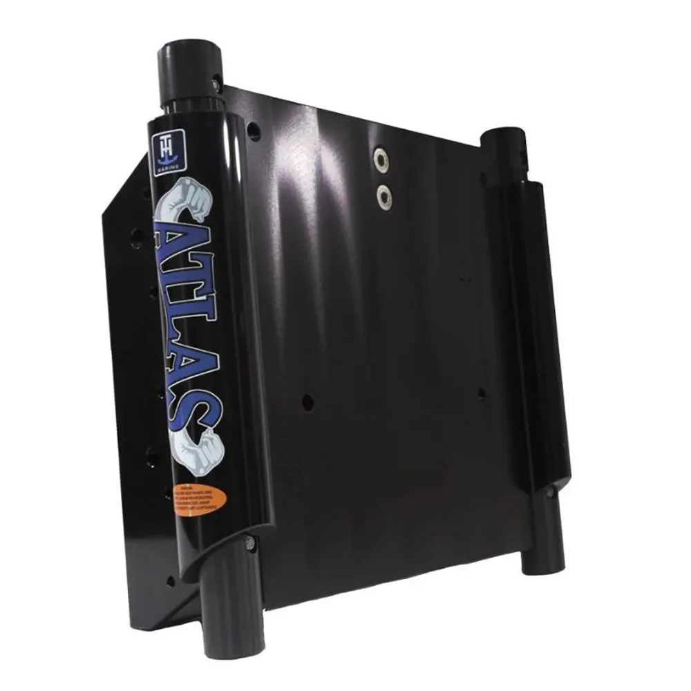 T-H Marine ATLAS 6 Set Back Hydraulic Jack Plate - Gloss Black Anodized [AHJ-6V-B-DP]