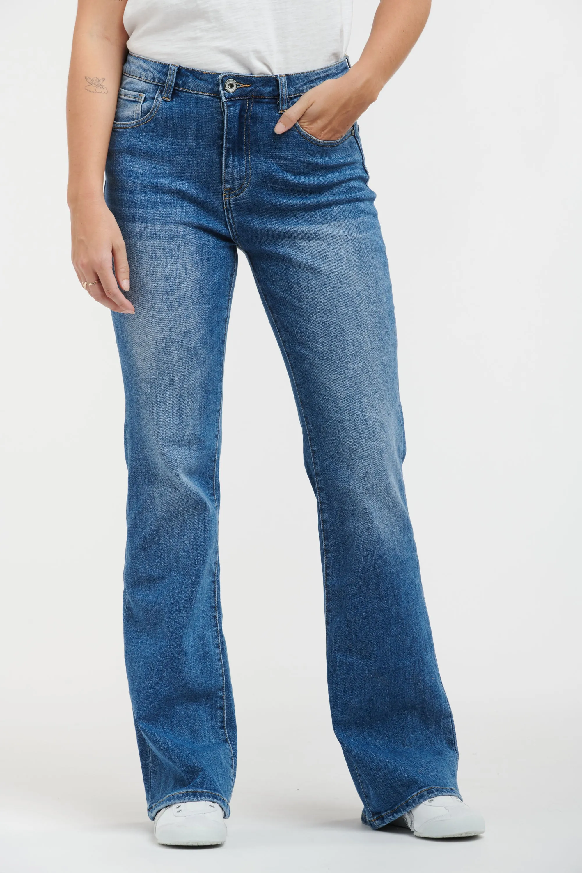 Texas Jean Mid Blue Denim