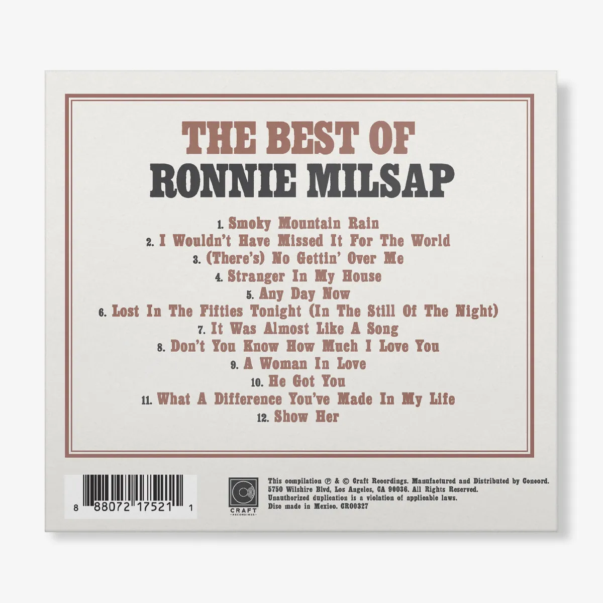 The Best Of Ronnie Milsap (CD)