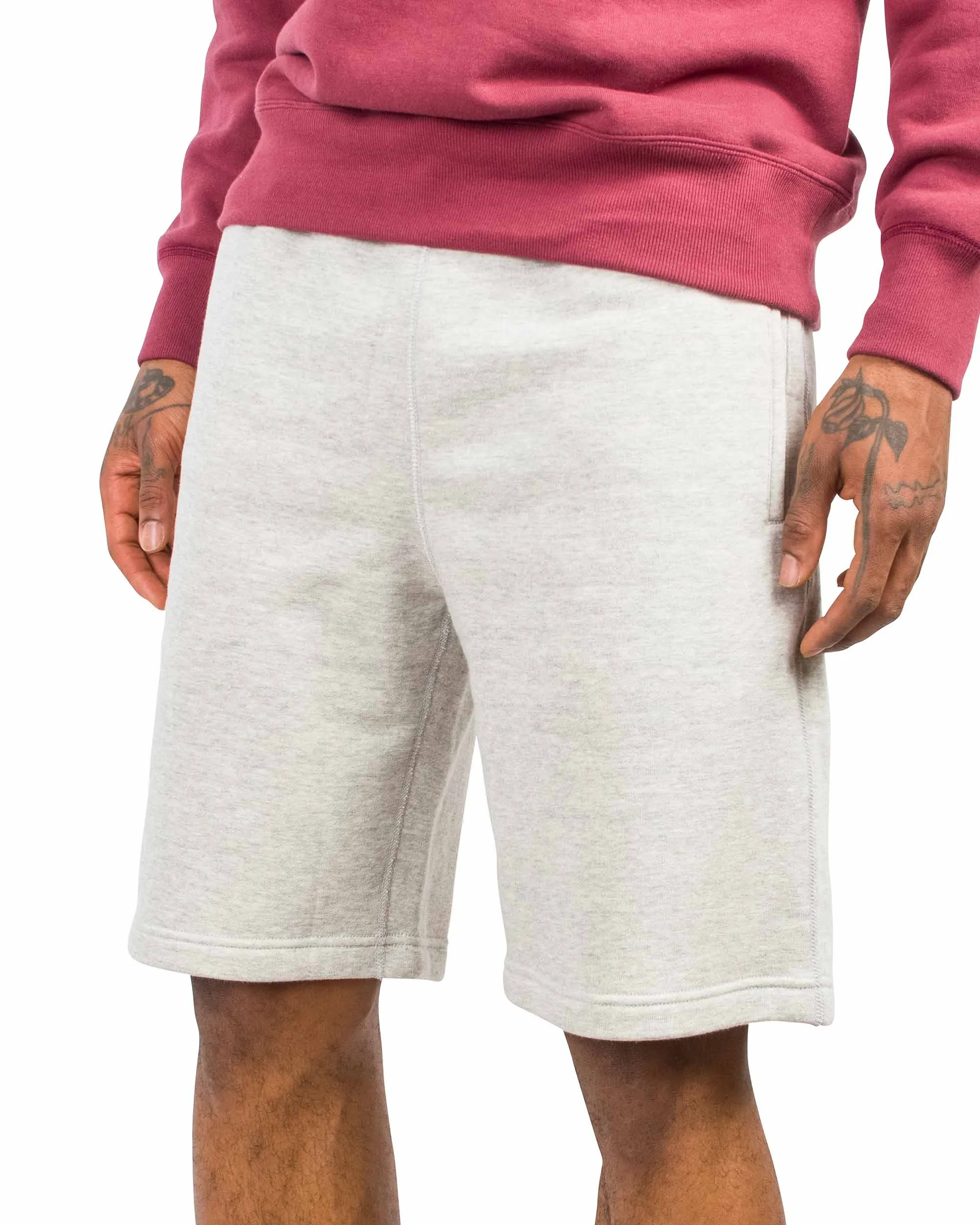 The Real McCoy's MC21019 9oz. Loopwheel Sweatshorts Ash Grey