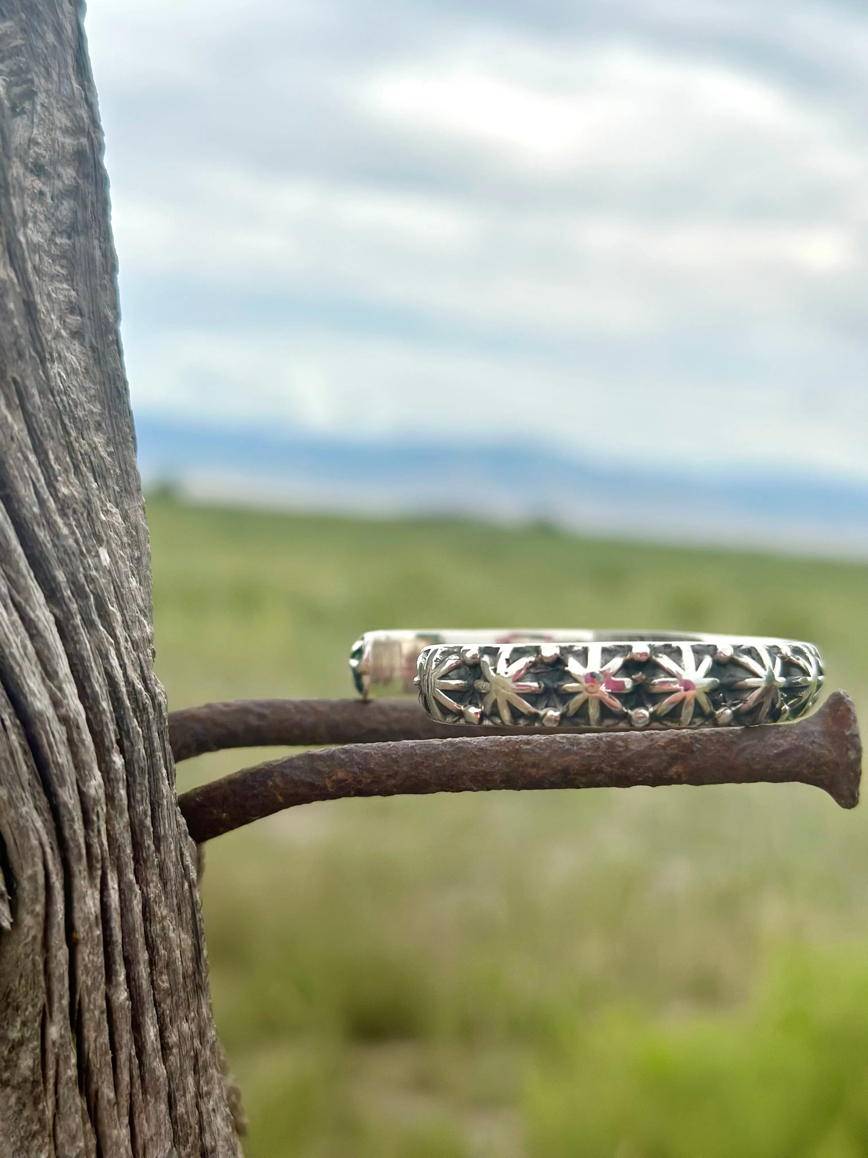 The Remuda Sterling Silver Southwest Stars Cuff Bracelet