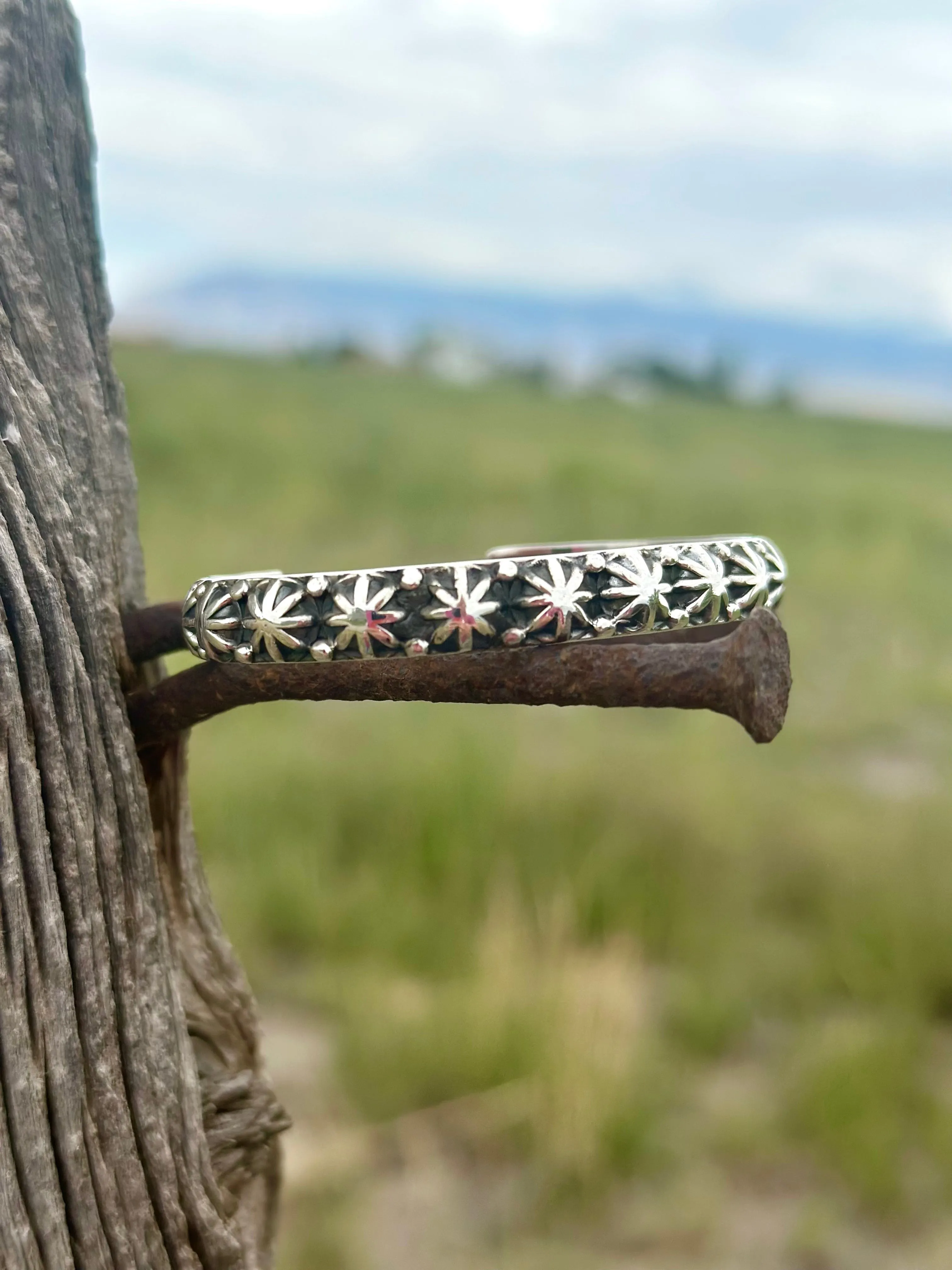 The Remuda Sterling Silver Southwest Stars Cuff Bracelet