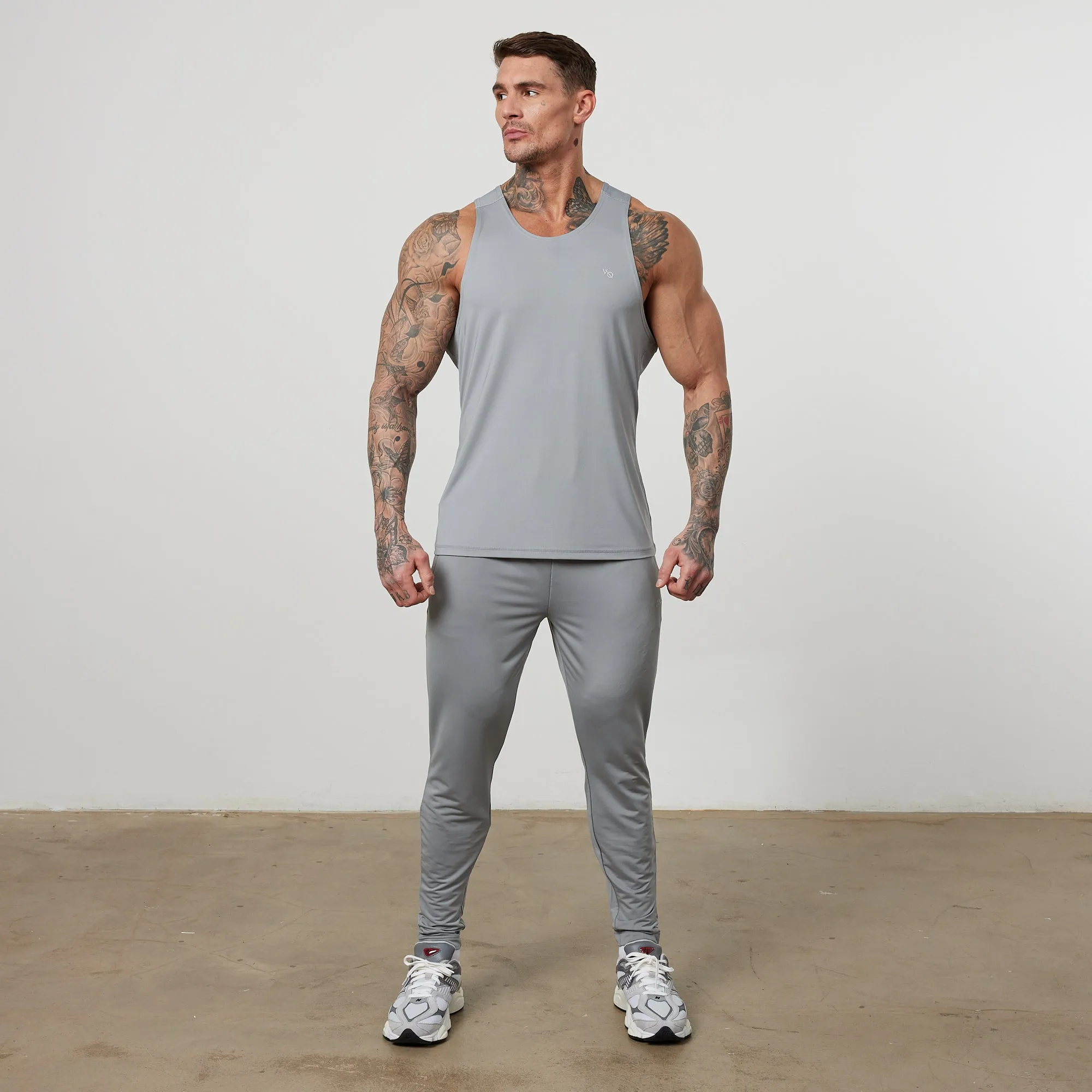 Vanquish Essential Steel Grey Performance Tank Top