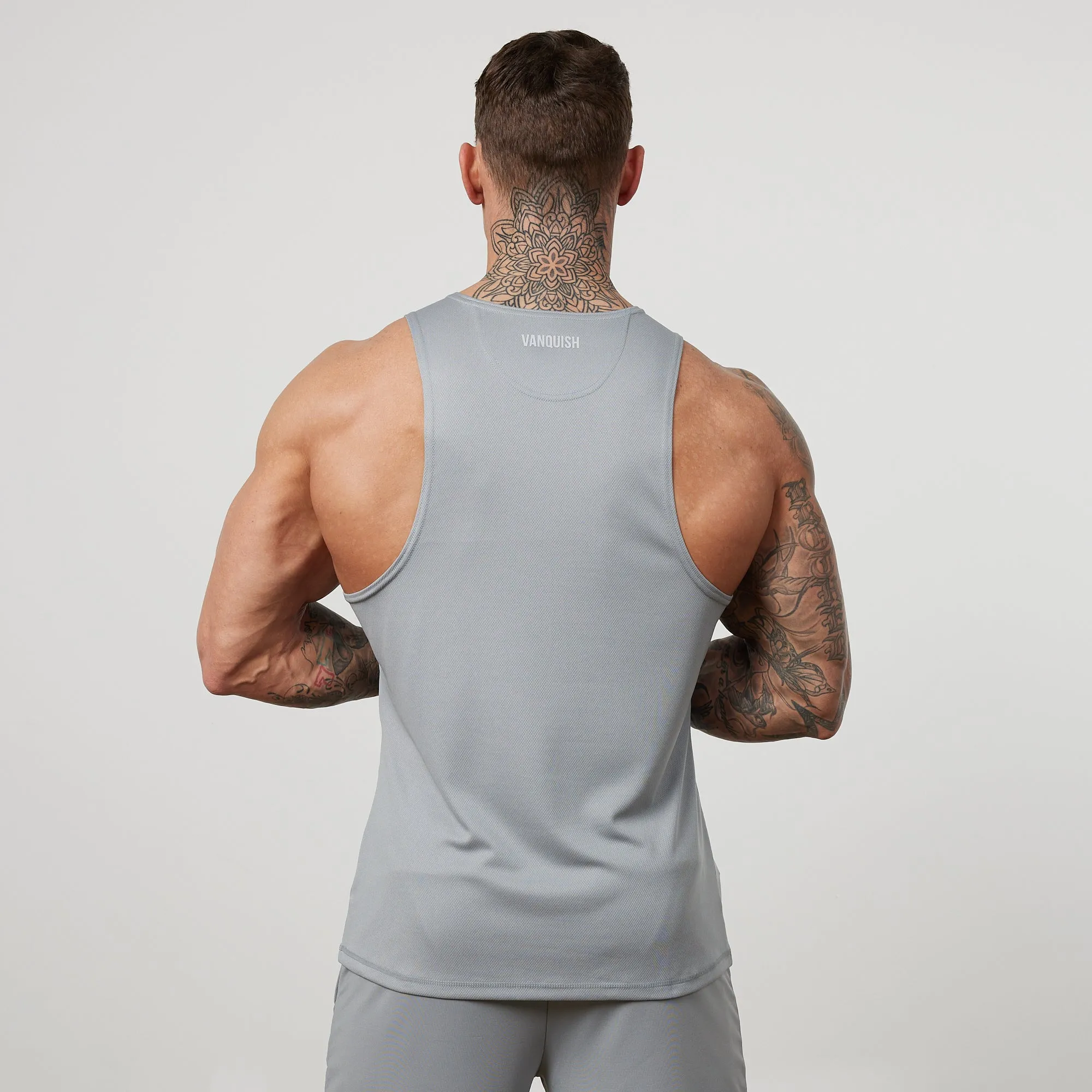 Vanquish Essential Steel Grey Performance Tank Top