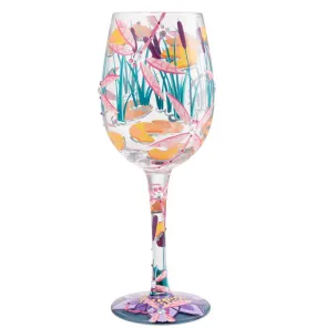 Wine Glass Dragonfly Magic